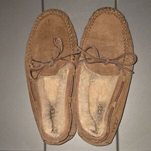 UGG Women's Brown Suede Loafers